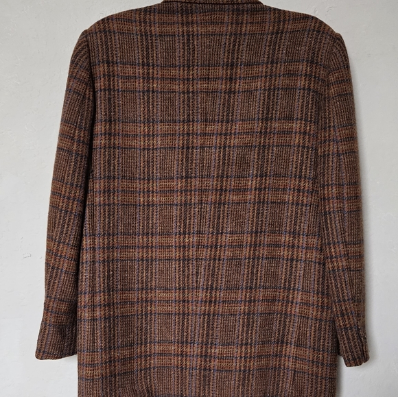 Luisa Firenze Via Roma Brown Tweed Double Breasted Woman’s Oversized Blazer - Picture 13 of 13